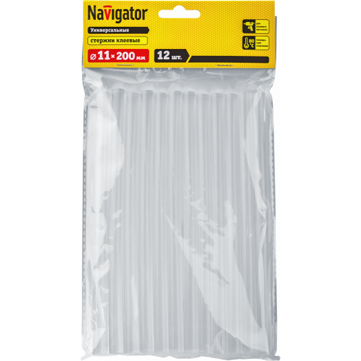 Клей Navigator 93 246 NEM-Ks01-11-200-H12 (стержень, 11 ммх200 мм, 12 шт) (93246)
