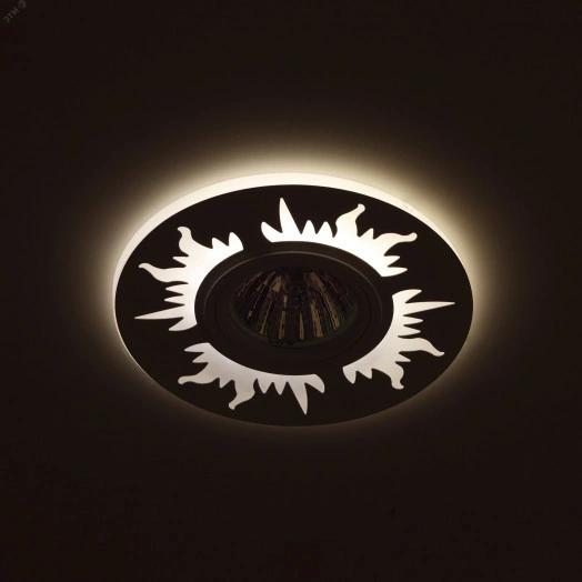 DK LD30 BK Точечные светильники ЭРА декор cо светодиодной подсветкой MR16, 220V, max 11W, черный (Б0036498)