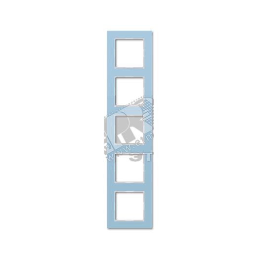 Рамка 5-я для горизонтальной/вертикальной установки  Серия- ACreation  Материал- стекло  Цвет- серо-голубой (AC585GLBLGR)