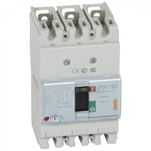 Выключатель автоматический 25А 25кА DPX3-160 (420041)