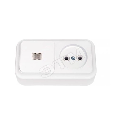 Беларусь блок нар 1кл Выкл С индик+розетка В-РЦ-563 (В-РЦ-563)