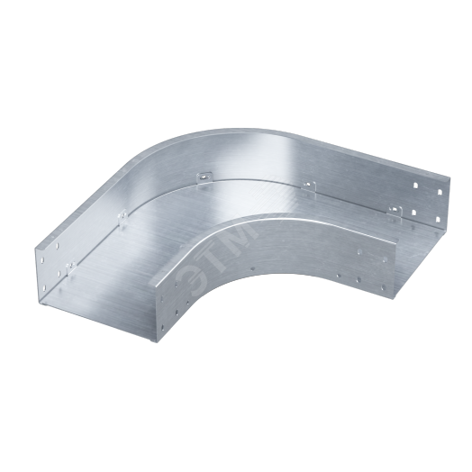 Угол горизонтальный 90 градусов 100х300, 0,8 мм, INOX304 в комплекте с крепежными элементами и соединительными пластинами,необходимыми для монтажа (ISDL1030KC)