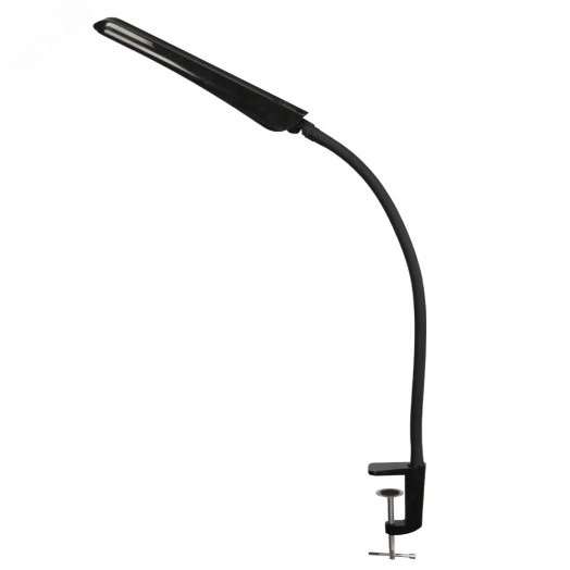 Светильник Гермес СШ ( светодиодный, на струбцине) 8Вт, сенсорный выкл., черный (000000000060)