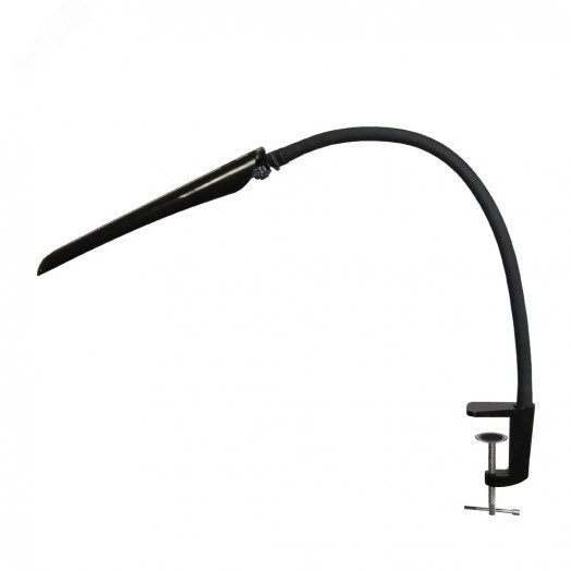 Светильник Гермес СШ ( светодиодный, на струбцине) 8Вт, сенсорный выкл., черный (000000000060)