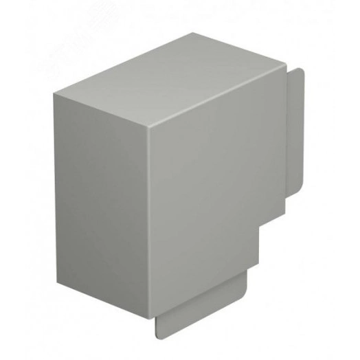Крышка плоского угла кабельного канала WDK 100x130 мм (ПВХ, серый) (WDK HF100130GR)