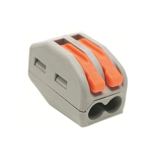 Клемма строительно-монтажная PCT-212 с рычагом 2 отверстия (блист.10шт) TOKOV ELECTRIC TKE-PCT-212/BL10