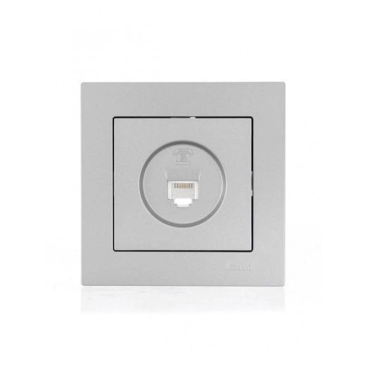 Розетка телевизионная оконечная TV 1-м СП Vesna механизм платина LEZARD 742-3588-130