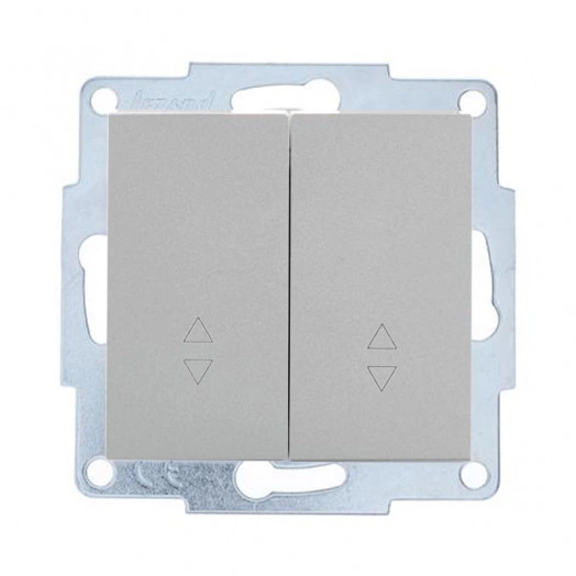 Механизм выключателя проходн. 2-кл.СП VESNA платина LEZARD 742-3588-106