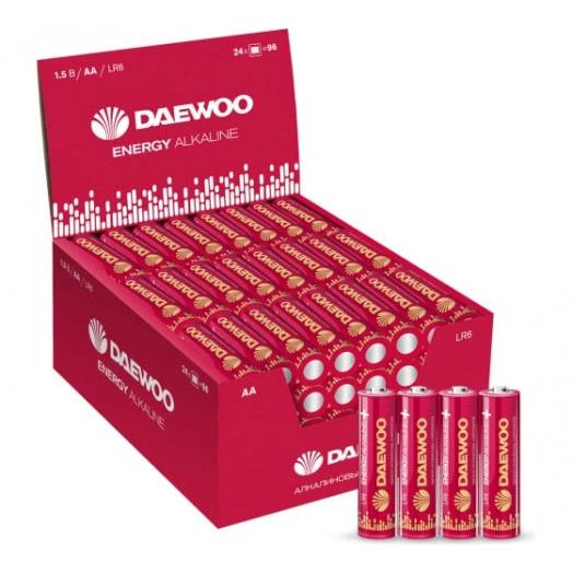 Элемент питания алкалиновый AA/LR6 1.5В Energy Alkaline 2021 DB-4 (уп.4шт) DAEWOO 5029811