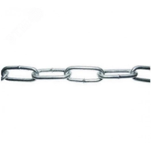 Цепь DIN766 4мм короткозвенная оцинкованная (5м)