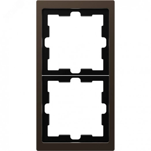 Рамка двухпостовая D-Life мокко SD