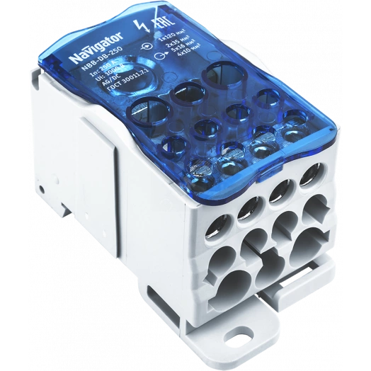 Блок распределительный на DIN-рейку,РБ-250, Navigator
