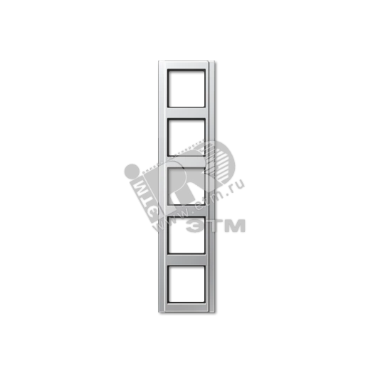 Рамка 5 постов алюминий