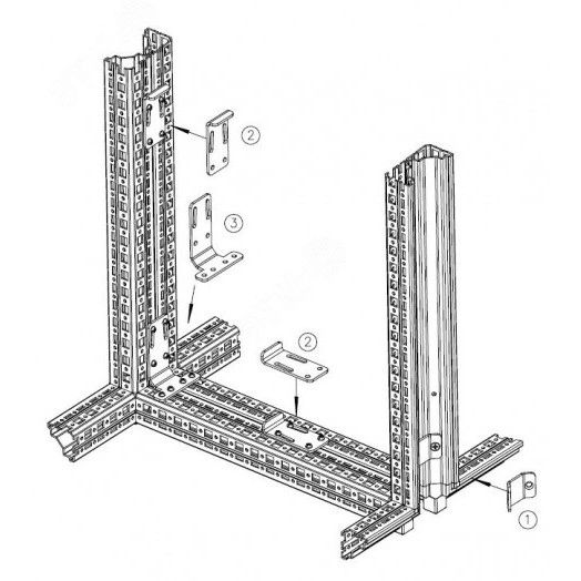 Соединитель внутренний прямой для шкафов EMS