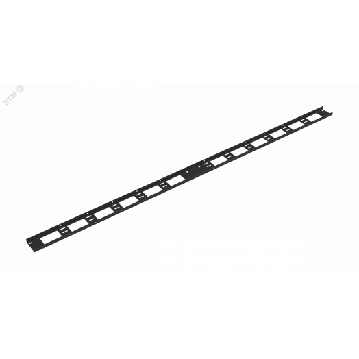 Органайзер кабельный вертикальный, 42U, для шкафов серий TFI-R, Ш75хВ1798хГ20мм, металлический, с крепежом, цвет черный