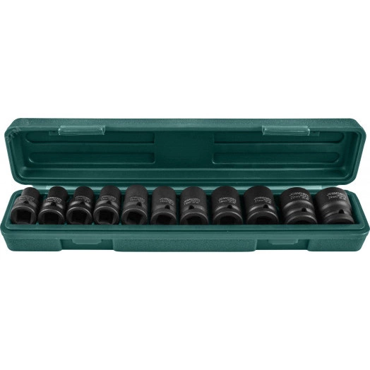 Набор головок ударных 1/2''DR, 10-24 мм, 11 предметов