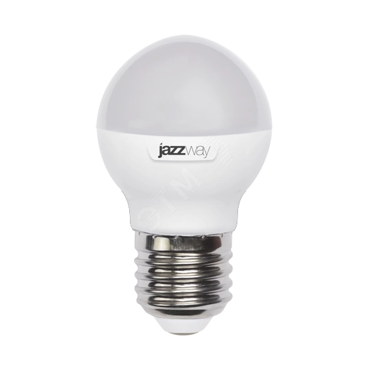 Лампа светодиодная LED 9w E27 4000K шар Jazzway