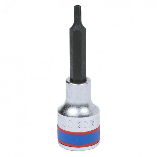 Насадка (бита) торцевая 1/2', TORX, T20, L = 80 мм, с отверстием