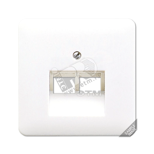 Крышка для сдвоенной телефонной и компьютерной розетки UAE  золотая бронза