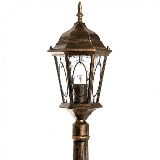 Светильник НТУ-60w столб-1.2м Е27 IP44 черное золото