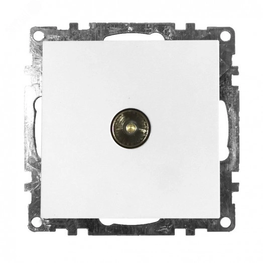 Розетка телевизионная, 75 Ом, 5-862МГц, серия Катрин, белый, Stekker