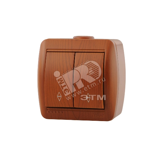 Ната Выключатель проходной х2 сосна