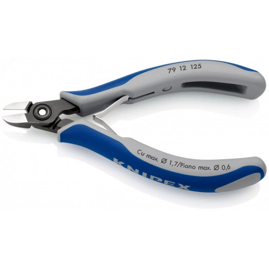 Прецизионные кусачки боковые для электроники вороненые 125 mm KN-7912125