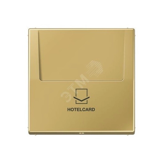 Накладка карточного выключателя (без механизма)  Серия LS990  Материал- ударопрочный термопласт  Цвет- классическая латунь