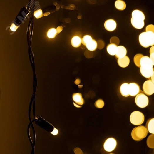 Гирлянда светодиодная декоративная ARD-EDGE-CLASSIC-2400x600-BLACK-88LED-FLASH Warm/Warm (230V, 6W) (ARDCL, IP65)