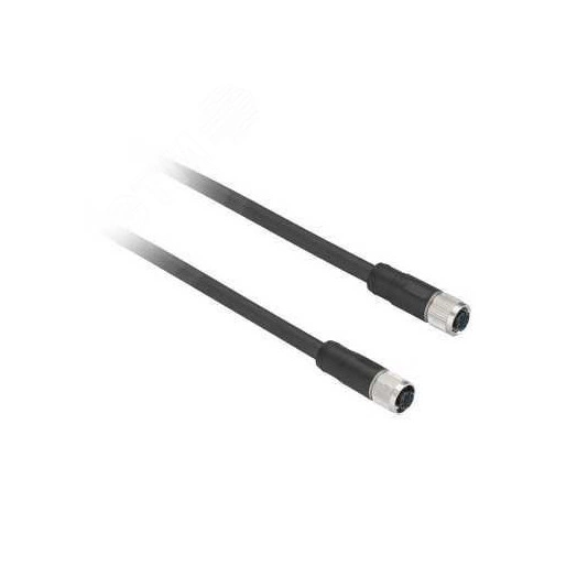 Коннектор прямой кабельно-гнездовой М12 4 отверстия (10м)