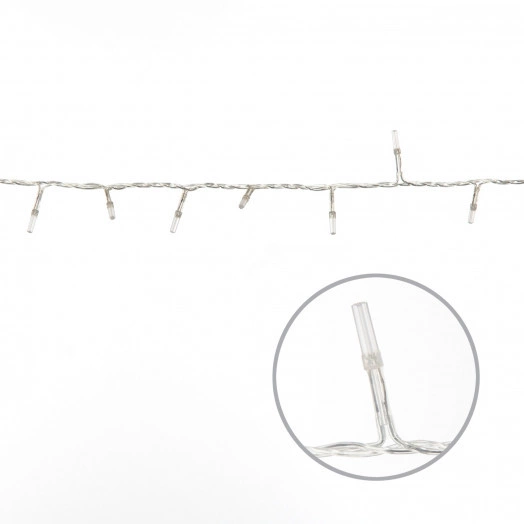 Гирлянда светодиодная 5м 100 светодиодов Разноцветный свет Провод прозрачный ULD-S0500-100/DTA MULTI IP20 CRYSTAL