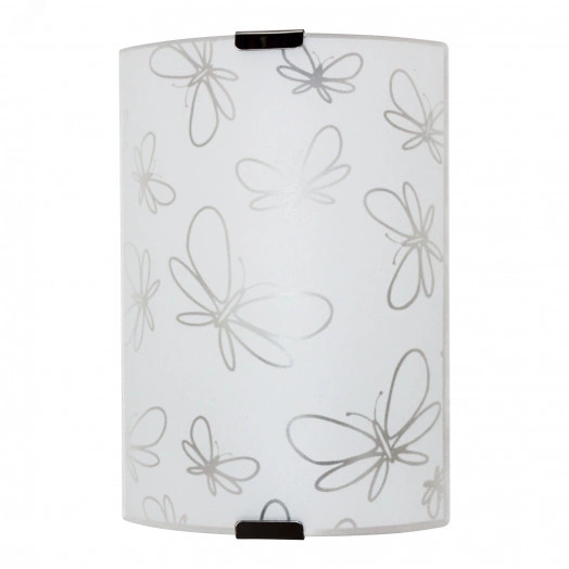 Светильник НББ-21-60 М21 Бабочки 150х220 матовый белый/клипсы штамп металлик индивидуальная упаковка