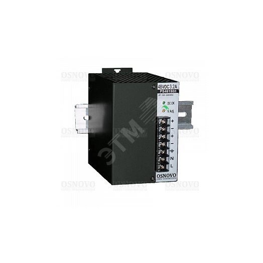 Блок питания промышленный. 1 выход DC48V, 5A (240W). Входное напряжение AC230V. КПД 84%.