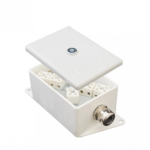 Коробка монтажная огнестойкая КМ-О(2к)-IP66-d 125х85х55 три ввода А-К10-14 D- К10-14 F-10-14