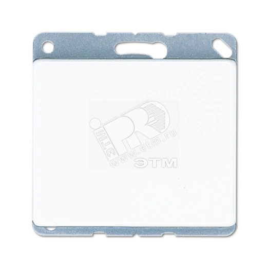 Крышка глухая с опорным кольцом  белая