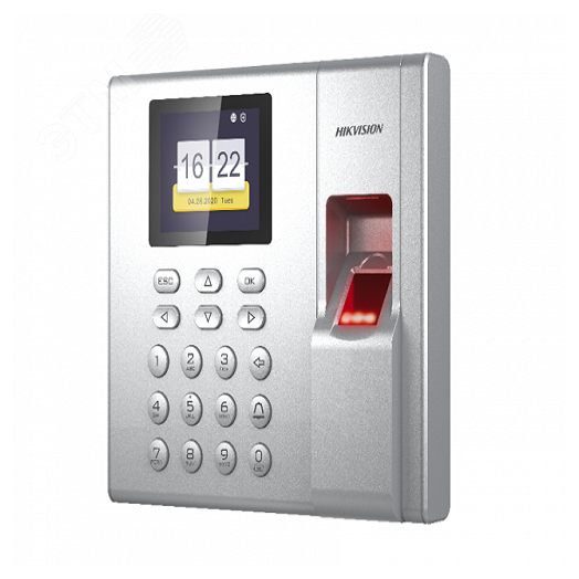 Терминал доступа со встроенными считывателями Mifare карт и отпечатков пальцев DS-K1T8003MF