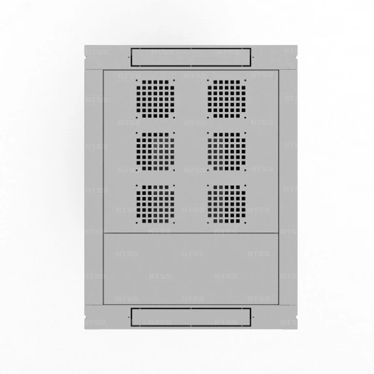 Шкаф напольный телекоммуникационный NTSS RS 32U 600х800мм, 4 профиля 19, двери перфорированная и сплошная металл, регулируемые опоры, боковые стенки съемные, разобранный, серый RAL 7035