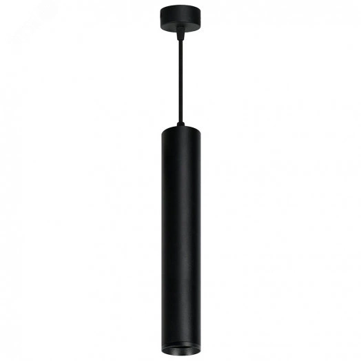 Светильник ДСО GU10 без лампы на подвесе черный