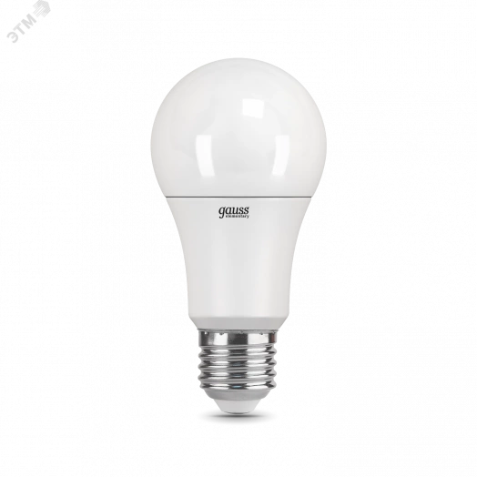 Лампа светодиодная LED 11 Вт 840 Лм 4100К белая E27 A60 (2 лампы в упаковке) Elementary Gauss