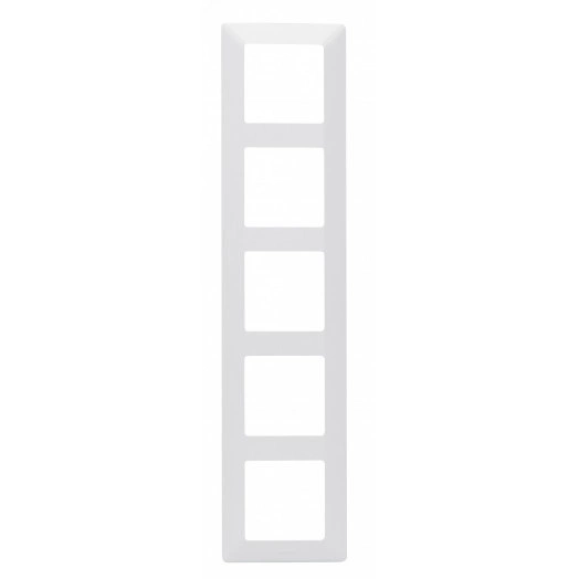 Valena LIFE Рамка 5 постов белая универсальная