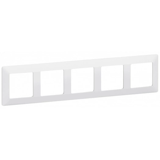 Valena LIFE Рамка 5 постов белая универсальная
