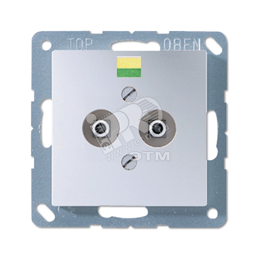 Розетка штепсельная для выравнивания потенциалов алюминий