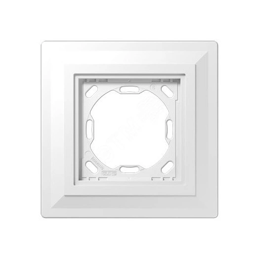 Монтажный адаптер для 1-ой рамки (без выступа на готовой стене)  для установки устройств и накладок серии LS990 в установочную коробку (для горизонтальной/вертикальной установки в штукатурку или гипсокартон толщиной от 12,5 мм)  Серия- LS ZERO