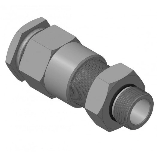 Ввод кабельный КВБ-25/16-2У-М-25х1,5 для бронированного кабеля с двойным уплотнением