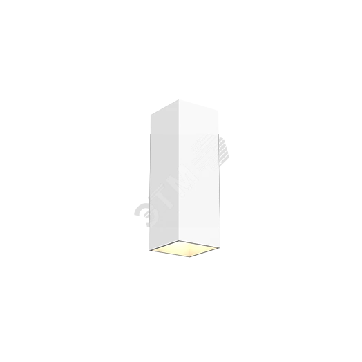 Светильник светодиодный WL-Cube настенный10W 4000K 80х80х230мм угол 60° IP54 RAL9010 белый матовый