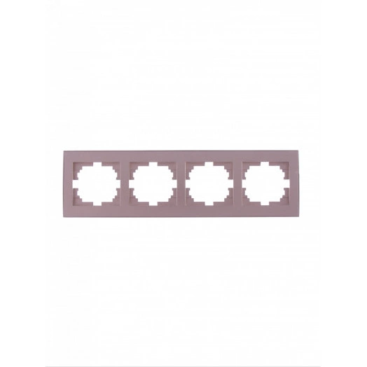 Рамка RAIN 4-ая горизонтальная бронза матовая