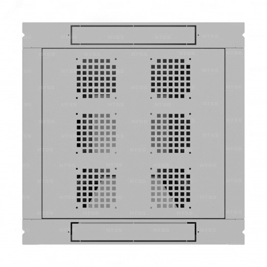 Шкаф напольный телекоммуникационный NTSS RS 22U 600х600мм, 4 профиля 19, двери перфорированная и сплошная металл, регулируемые опоры, боковые стенки съемные, разобранный, серый RAL 7035