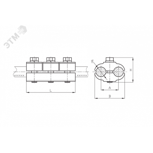 Зажим плашечный ПА-5-1