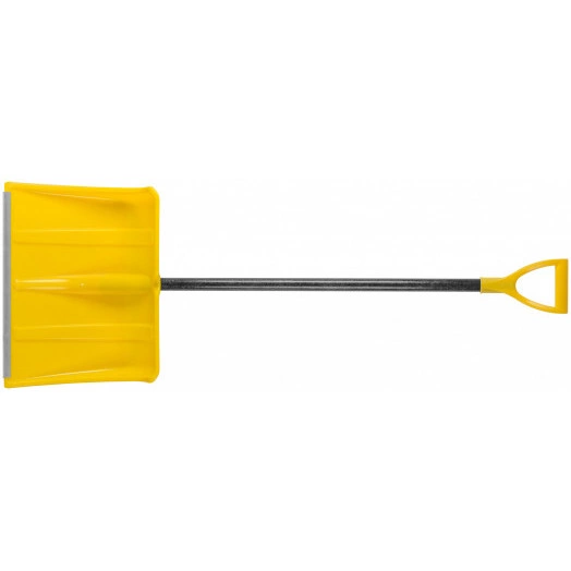 Лопата для уборки снега ''Гардения Монблан'' пластиковая, стеклопластиковый черенок 500x375х1340 мм