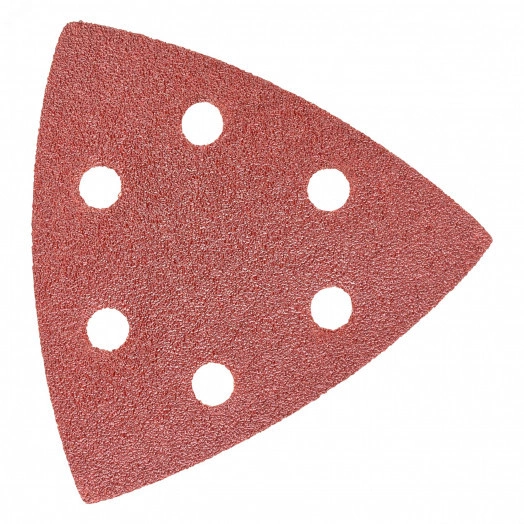 Бумага шлифовальная на липучке 93x93x93 зерно 80 (6шт)